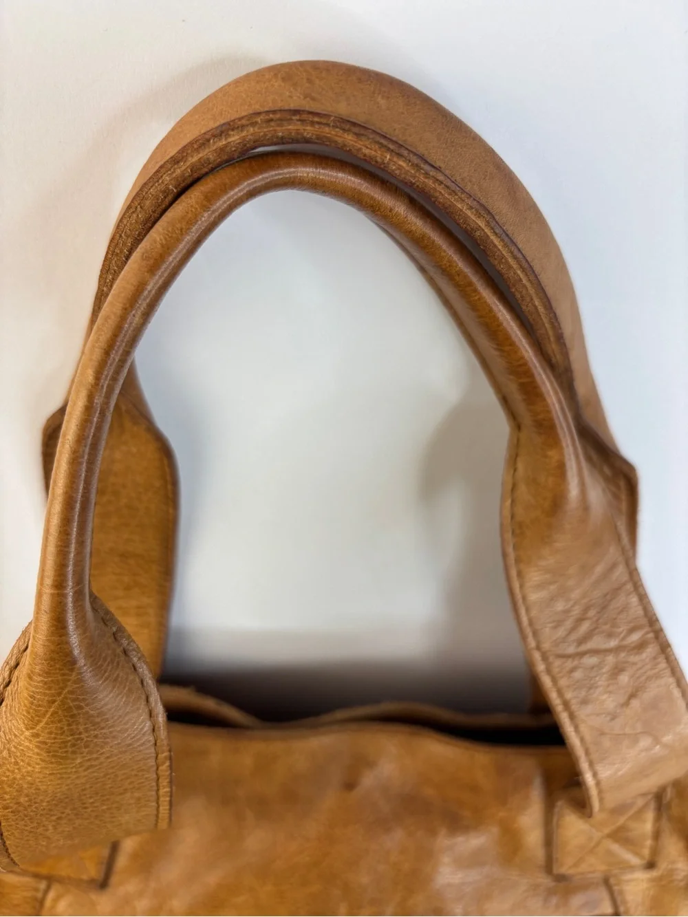 Vilenca Holland Genuine Soft Leather Honey Brown Shoulder Tote Bag